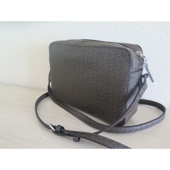 Guess SV750570 Campos Mini Natural Brown Signature Logo Crossbody Shoulder Bag - Picture 4 of 12